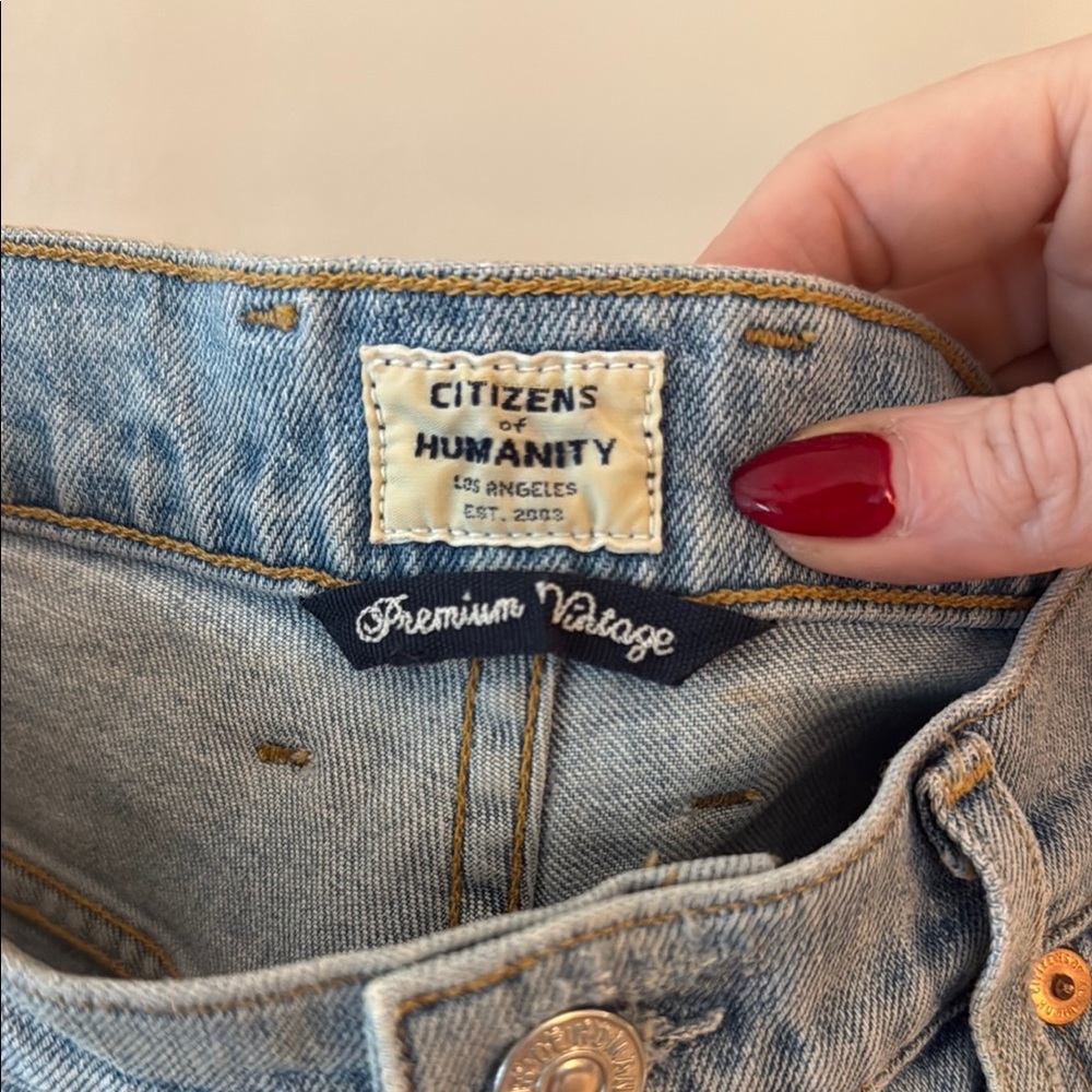 Citizens Of Humanity Blue Jeans Premium Denim Classic